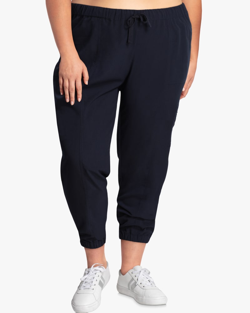 Front of plus size Evanthe Utility Jogger  by East Adeline | Dia&Co | dia_product_style_image_id:116638